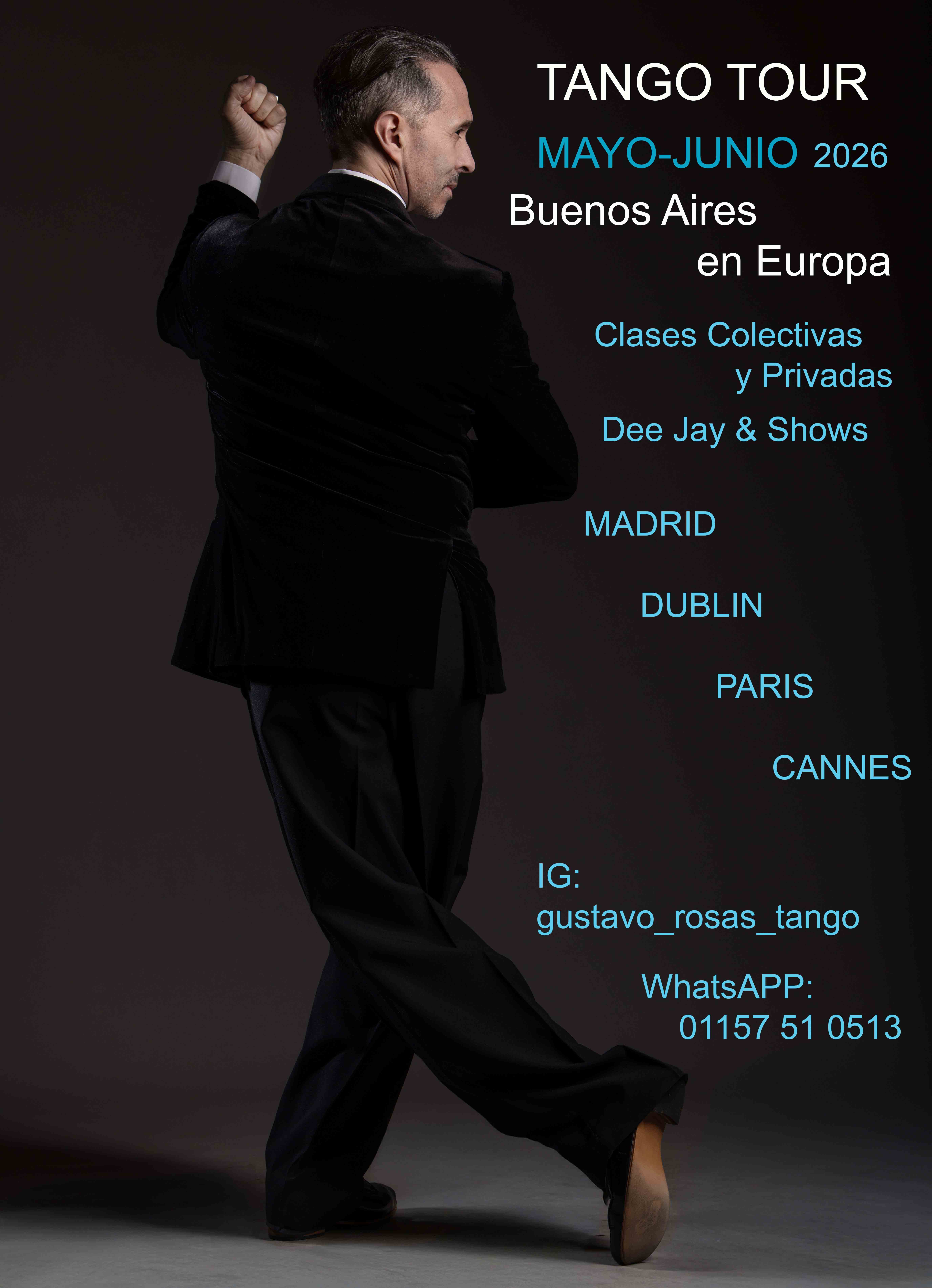 TANGO TOUR...Buenos Aires en EUROPA-MAYO & JUNIO 2026